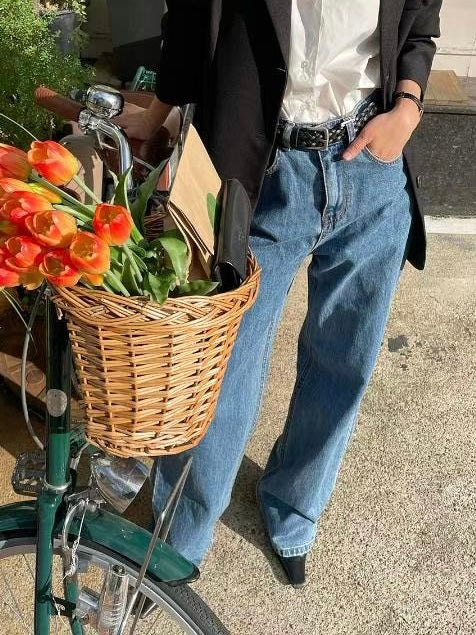 |現貨| B07 Camille 柔軟落地直筒牛仔褲