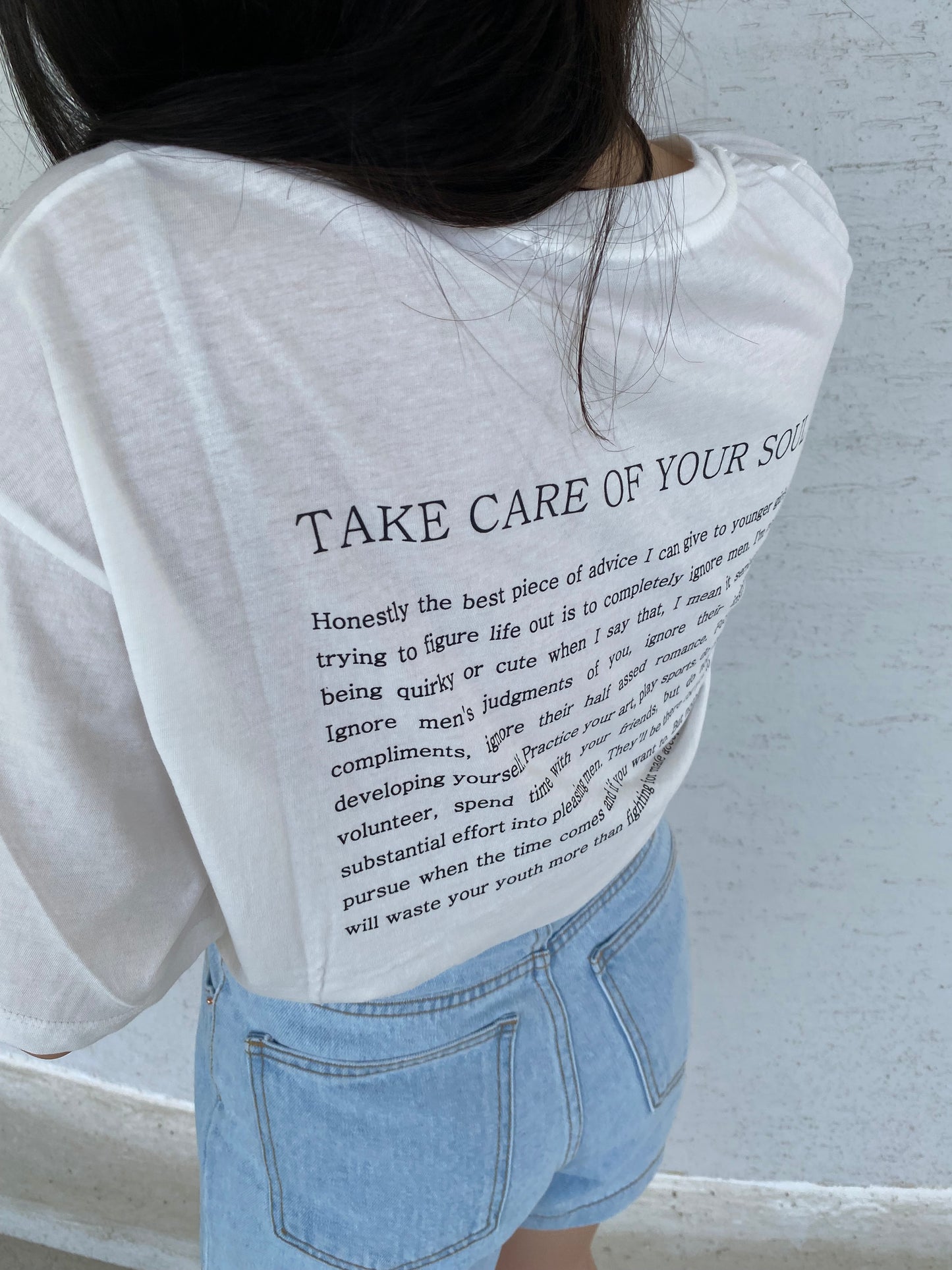 |現貨| Take care of your soul 印刷百搭TEE